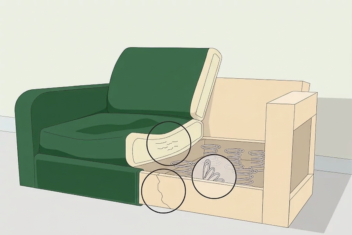 Как починить диван