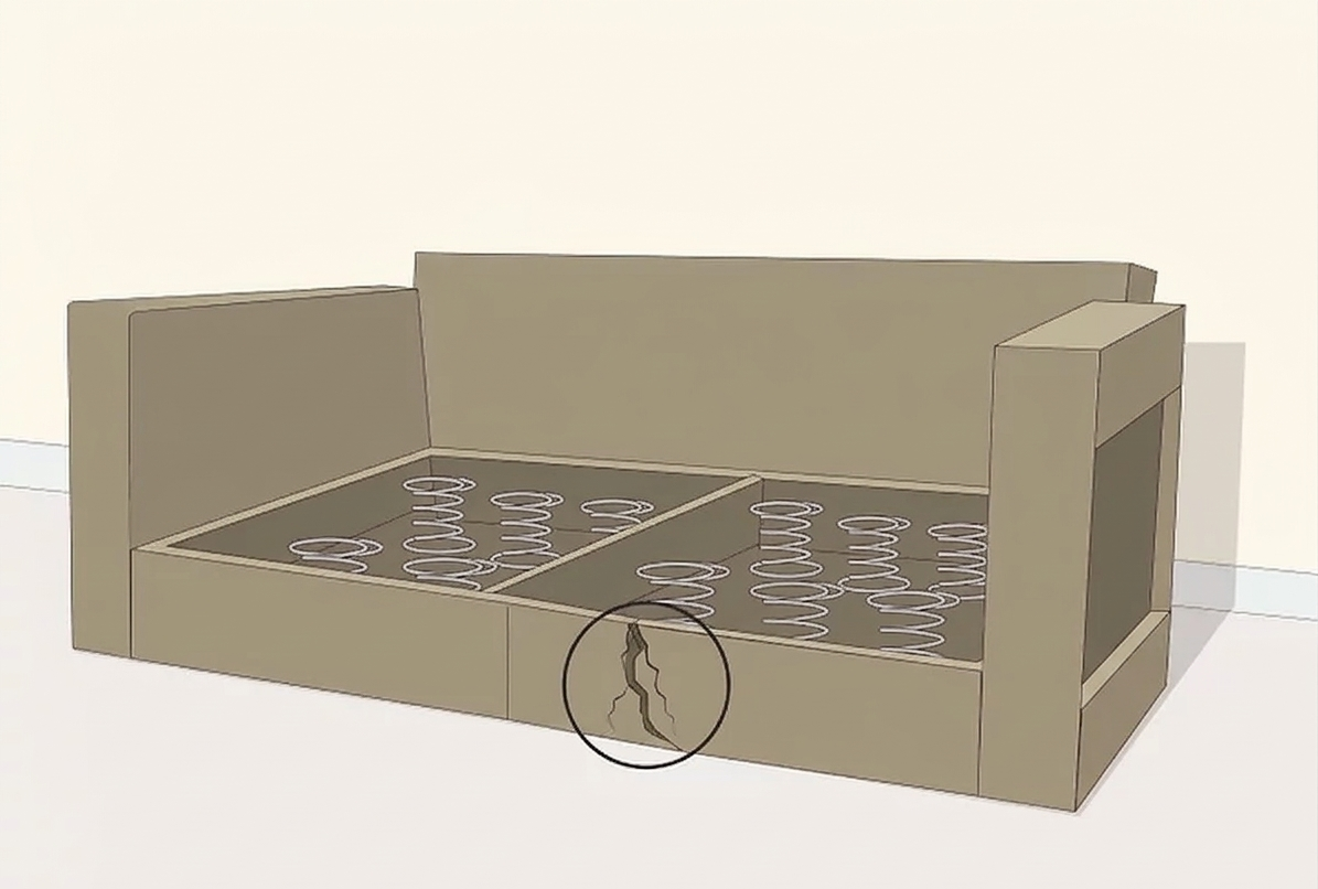 Починить диван своими руками