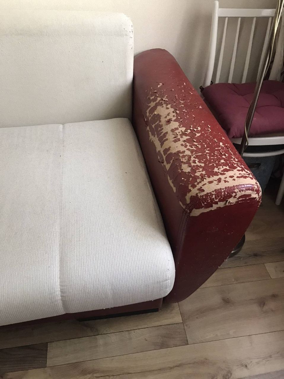 Перетяжка подлокотников мебели